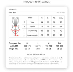 Men’s Pro Team Cycling Bib Shorts