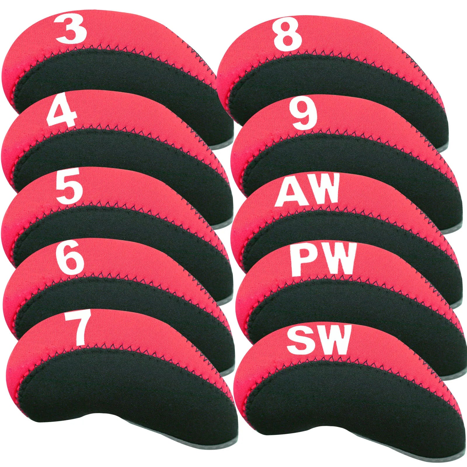 Golf Iron Head Covers 10pcs Set