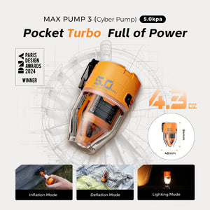 FLEXTAIL MAX PUMP 3 – Portable Electric Air Pump with Light
