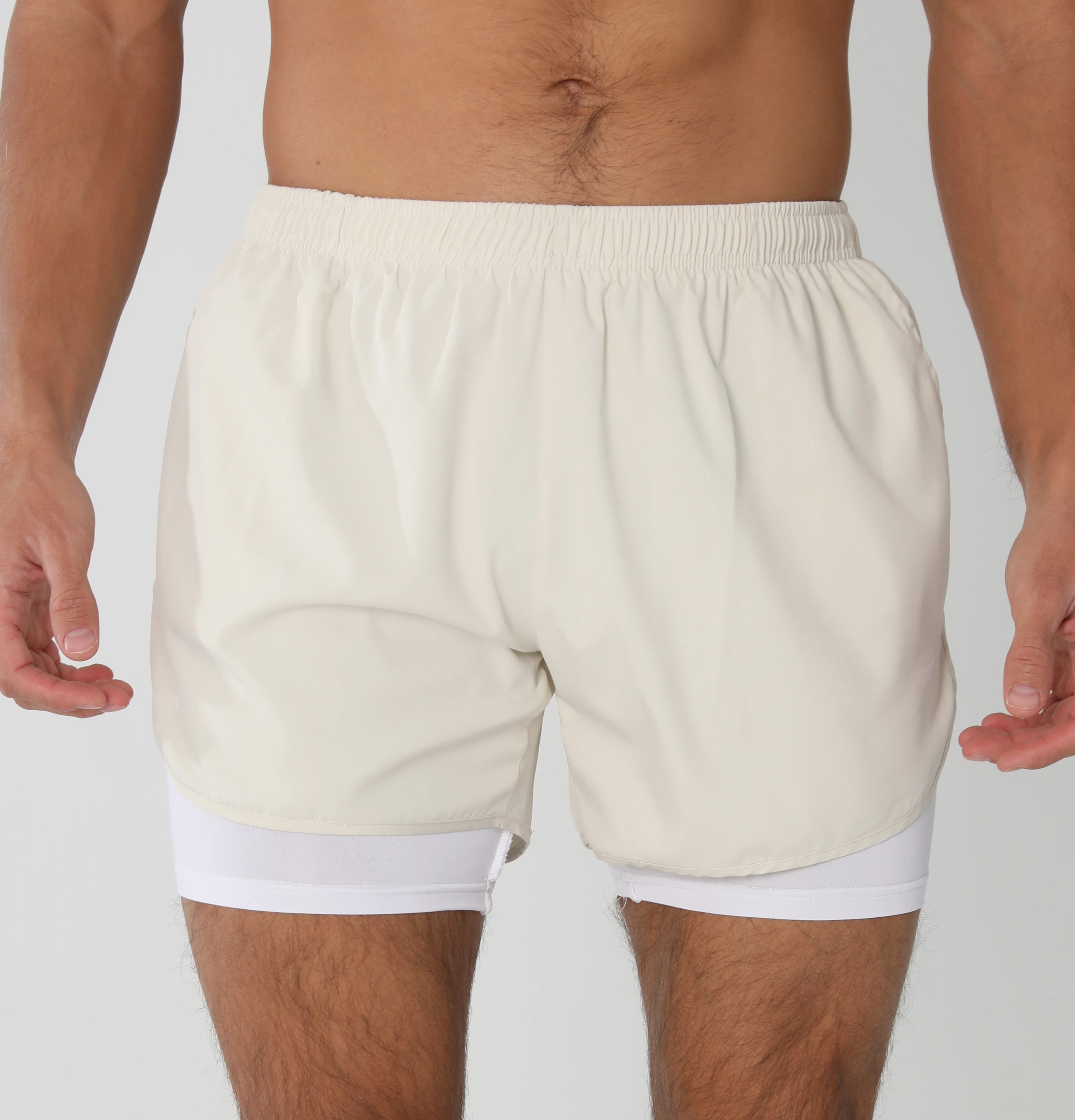 Men’s Quick-Dry Gym Running Shorts with Liner