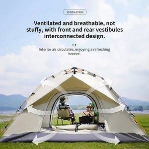 Outdoor Folding Tent – Fully Automatic Quick Opening Tent for 3-4 Person Camping