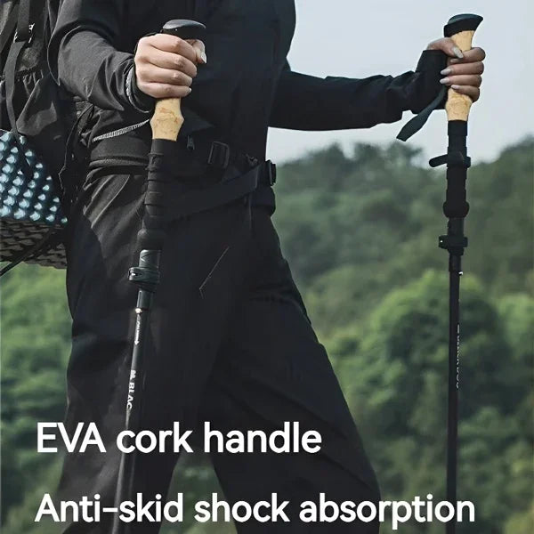 Ultra-Lightweight Folding Trekking Pole – Telescopic Aluminum