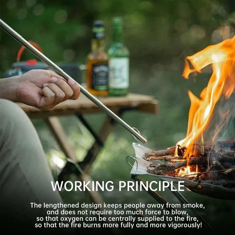 Portable Camping Fire Blow Tube