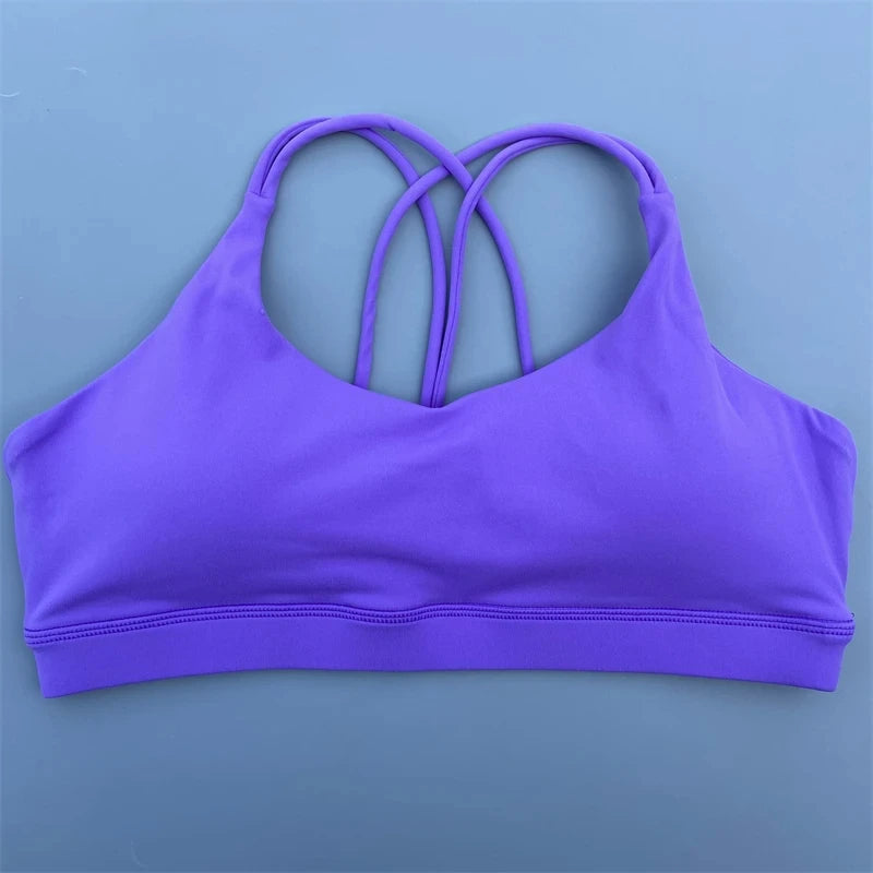 Women’s Solid Color High-Strength Sports Bra