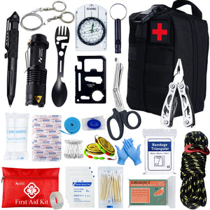 Tactical Car First Aid & Survival Kit