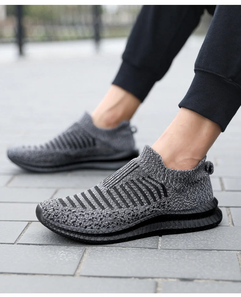 Men's Breathable Slip-On Running Sneakers
