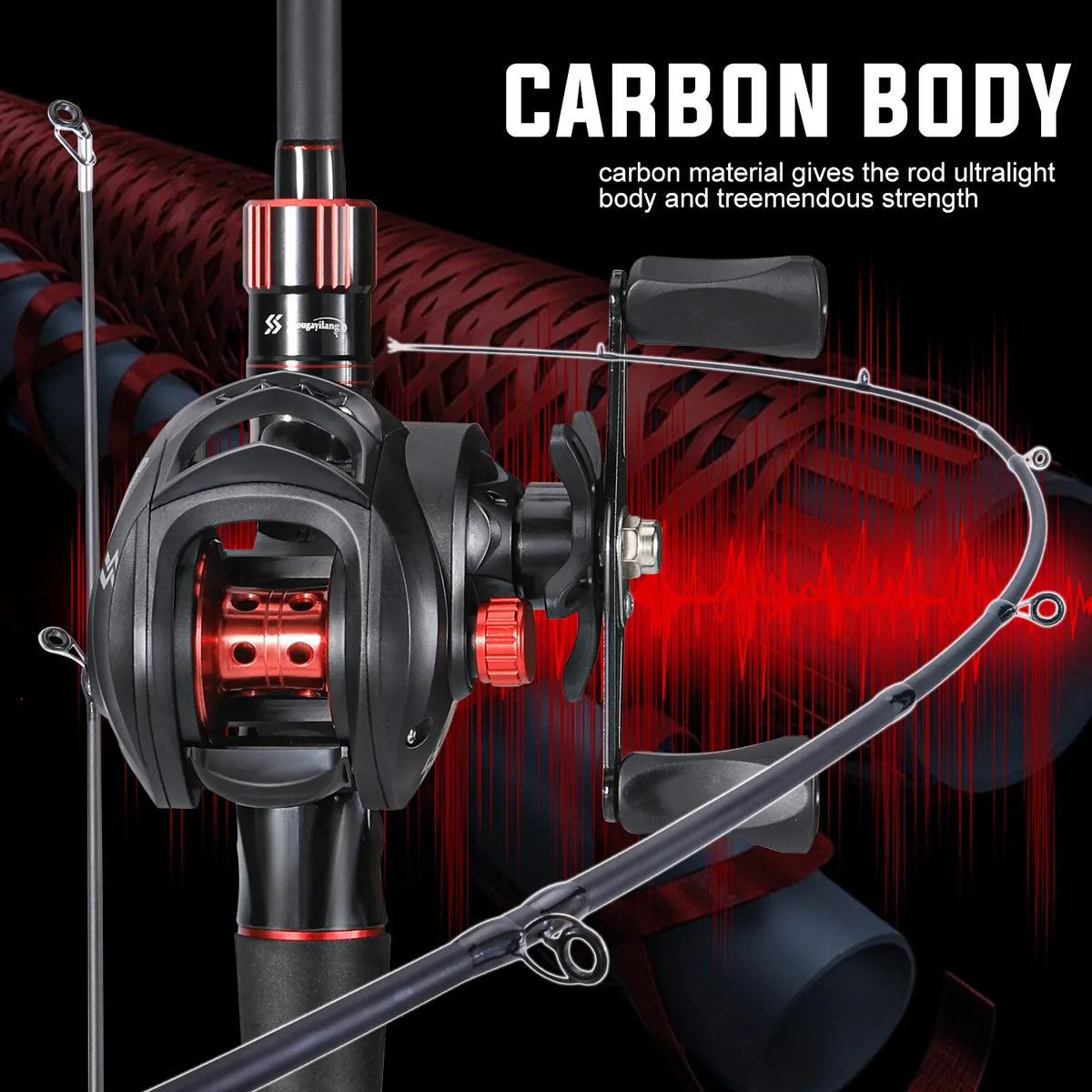 Sougayilang Fishing Rod Reel Combo