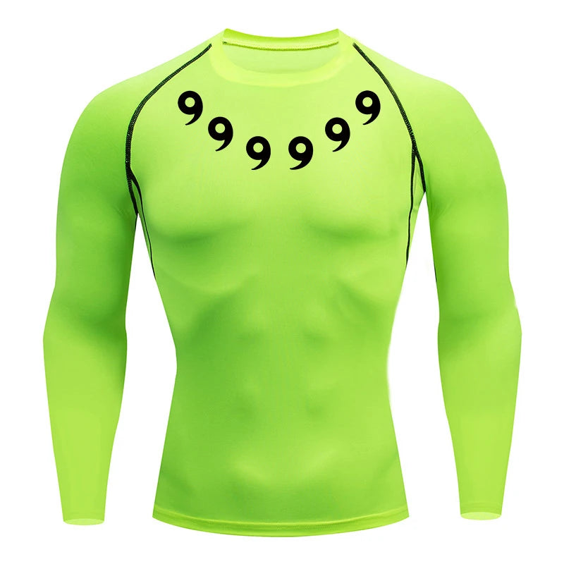 Men’s Printed Compression Workout Shirt