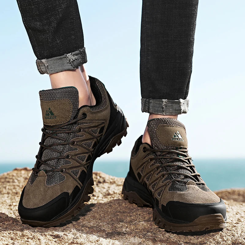 HIKEUP Men’s Breathable Hiking Shoes