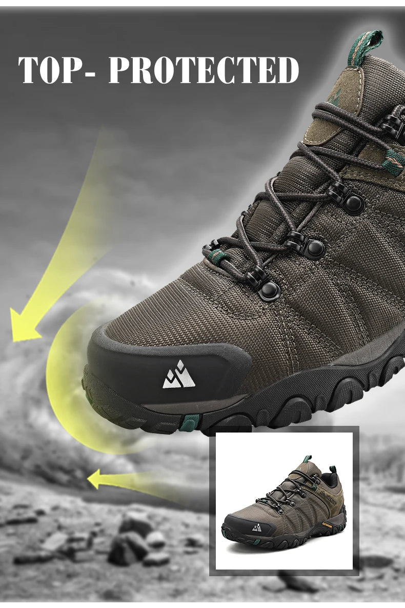 HIKEUP Men’s Non-Slip Breathable Hiking Shoes