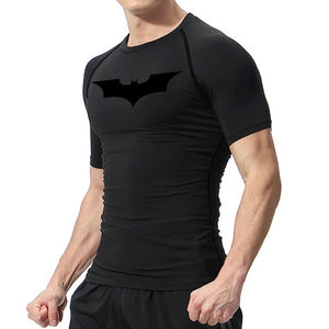 Men’s Bat Print Compression Workout Shirt