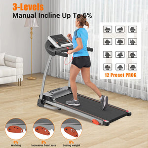 Easy Folding Electric Treadmill – 2.5HP for Home Use