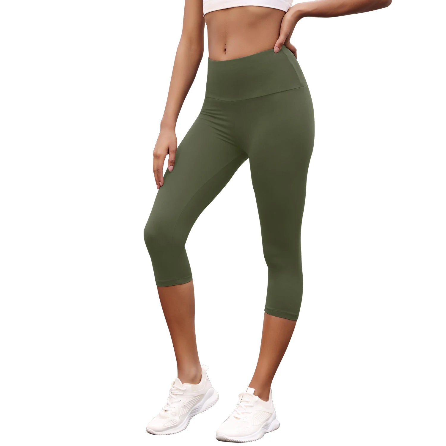 Women’s High-Waisted Capri Workout Leggings