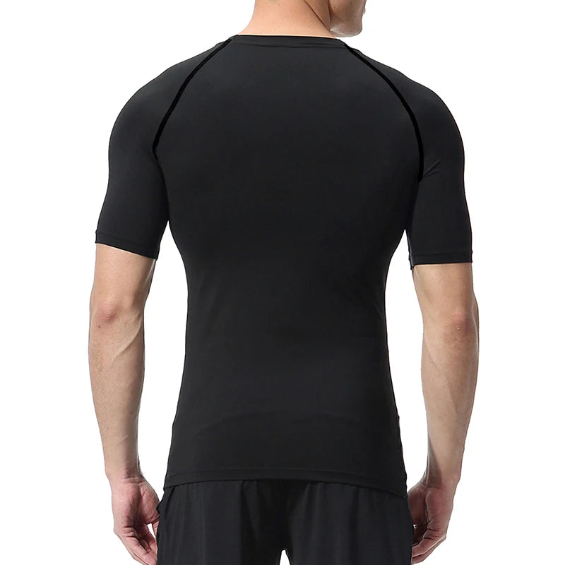 Men’s Bat Print Compression Workout Shirt