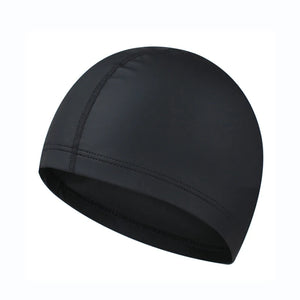 PU Fabric Waterproof Swimming Cap for Men & Women