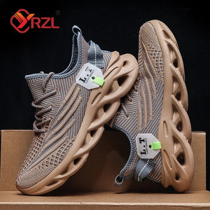YRZL Men's Breathable Mesh Running Sneakers