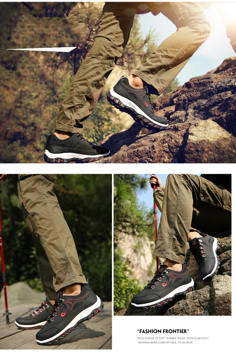 Men’s Waterproof Leather Hiking & Tactical Shoes