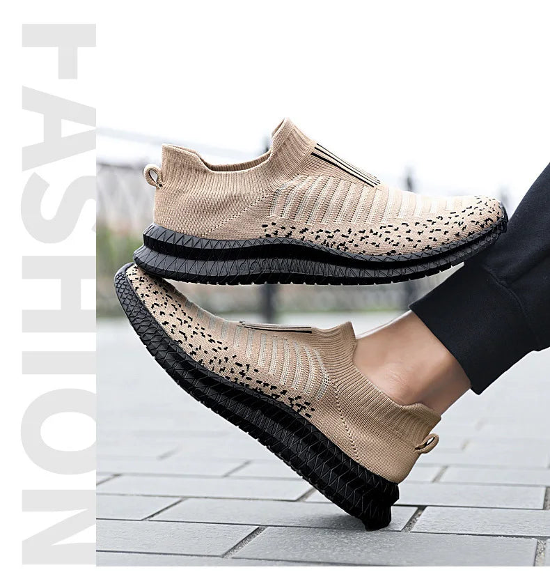 Men's Breathable Slip-On Running Sneakers