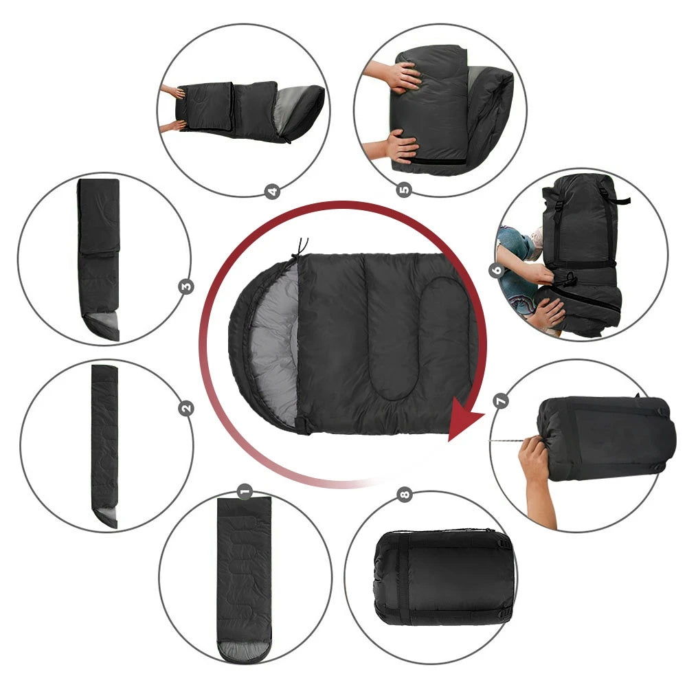 Lightweight 4-Season Mummy Cotton Sleeping Bag
