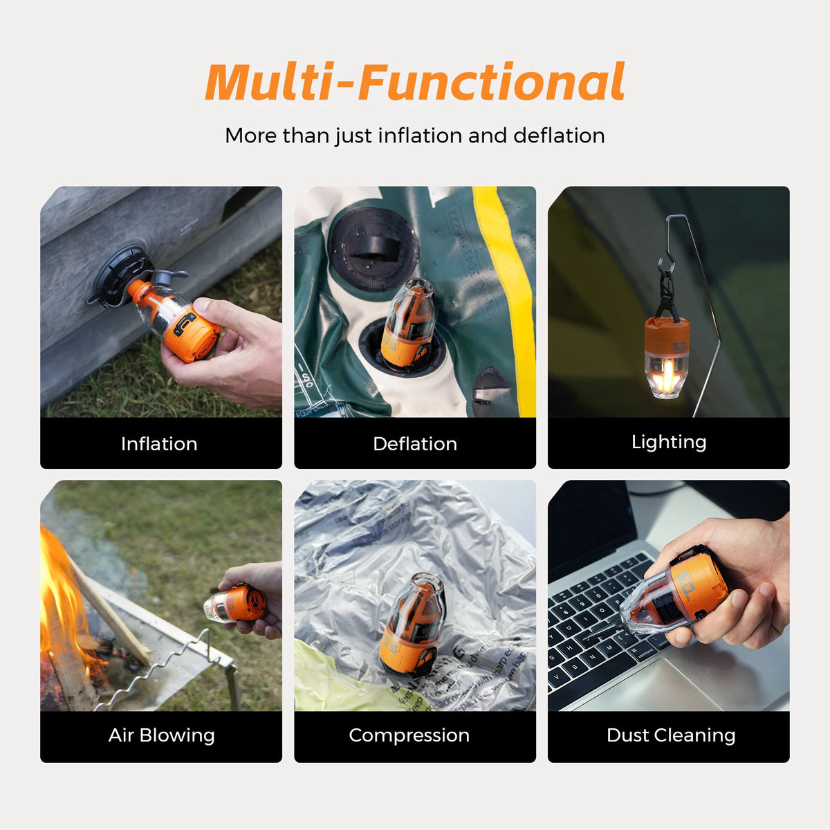 FLEXTAIL MAX PUMP 3 – Portable Electric Air Pump with Light