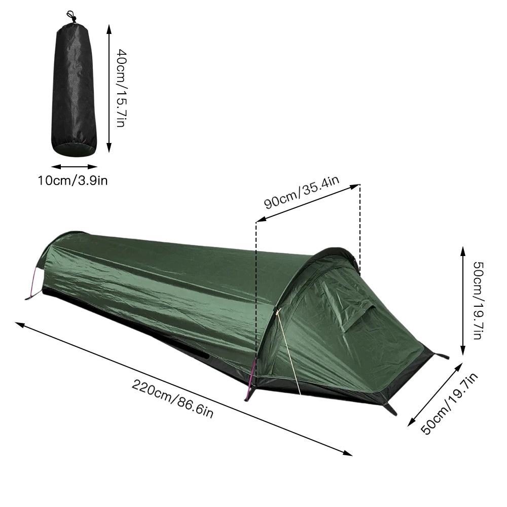 Lightweight Waterproof 1-Person Backpacking Tent