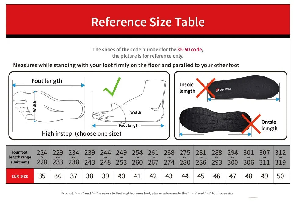 Baasploa Men's Breathable Knit Walking Sneakers