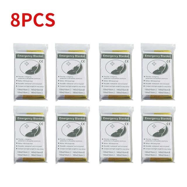 Outdoor Waterproof Survival Thermal Blanket (5-30 Pc)