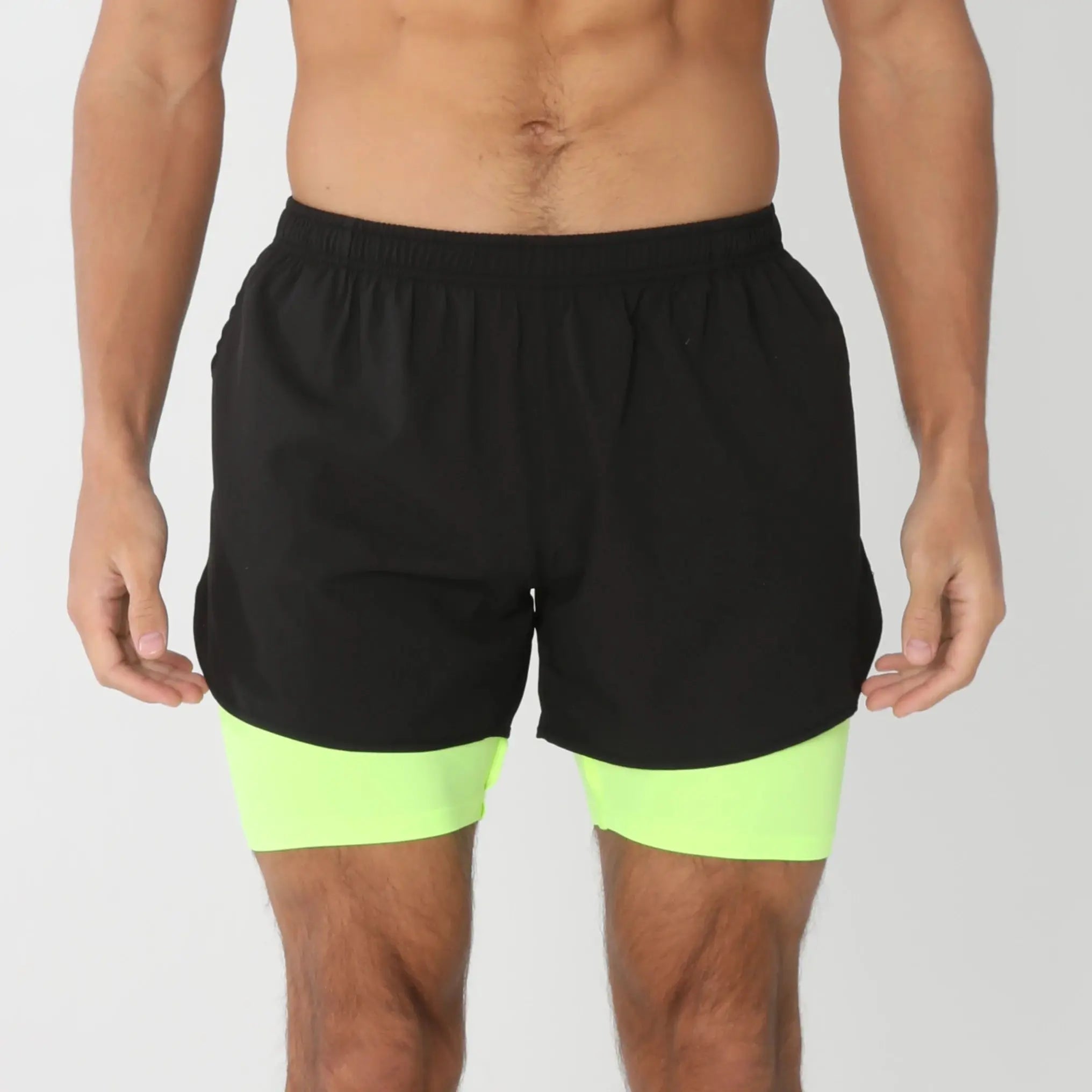 Men’s Quick-Dry Gym Running Shorts with Liner