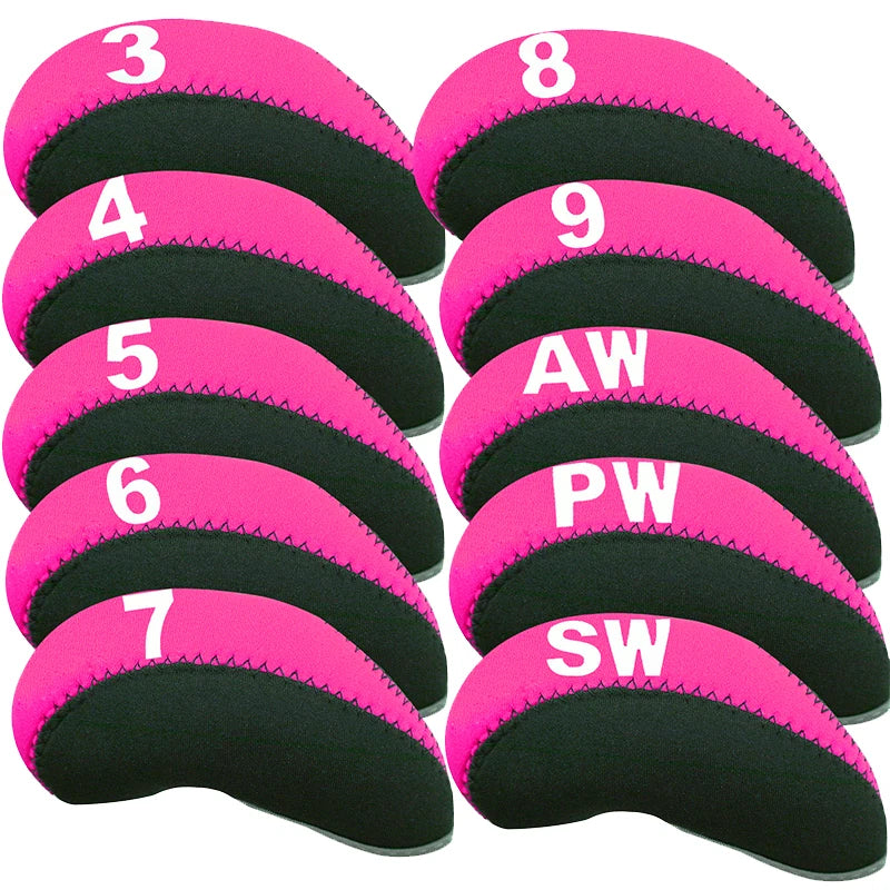Golf Iron Head Covers 10pcs Set