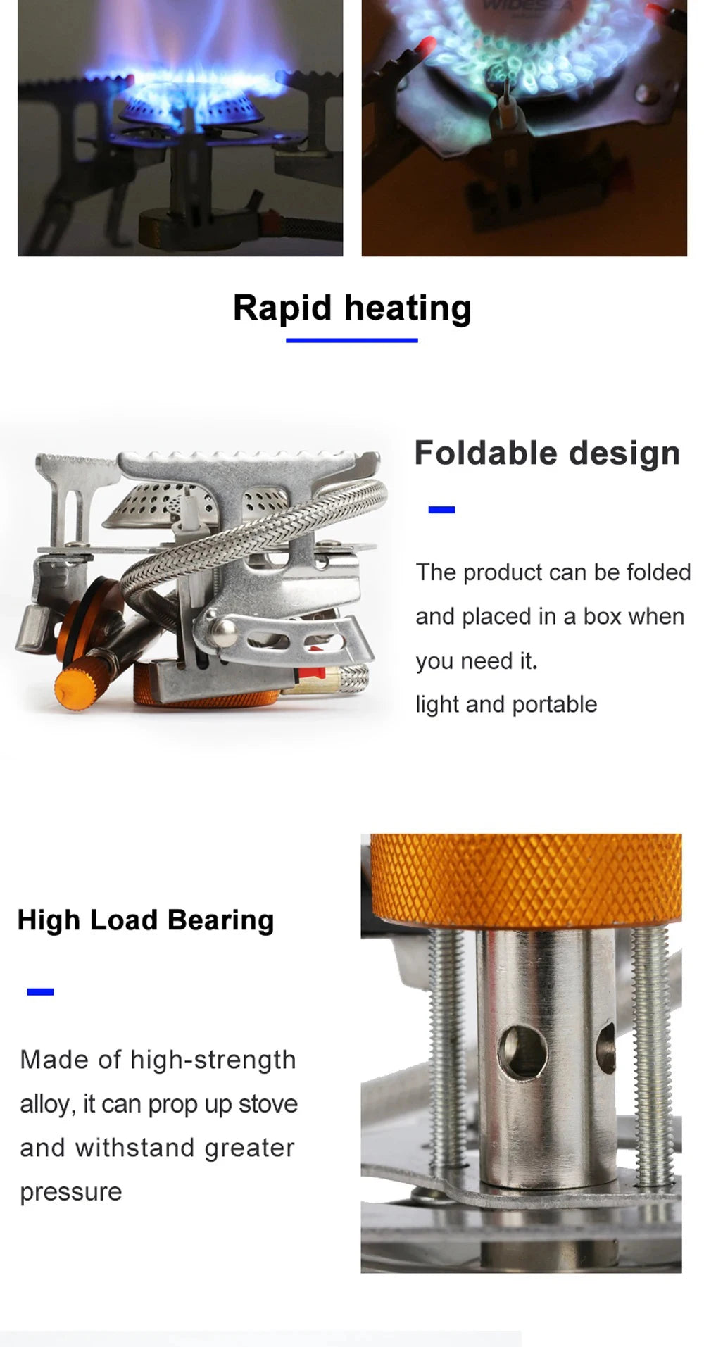 Portable Folding Camping Gas Stove – 3500W