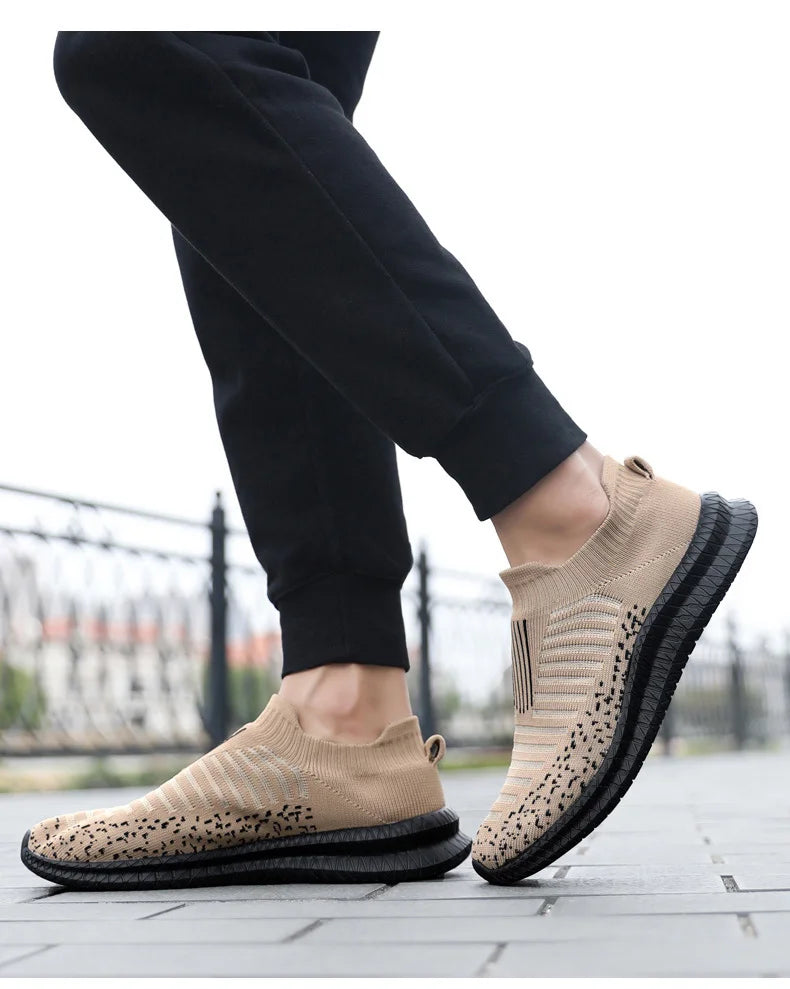 Men's Breathable Slip-On Running Sneakers