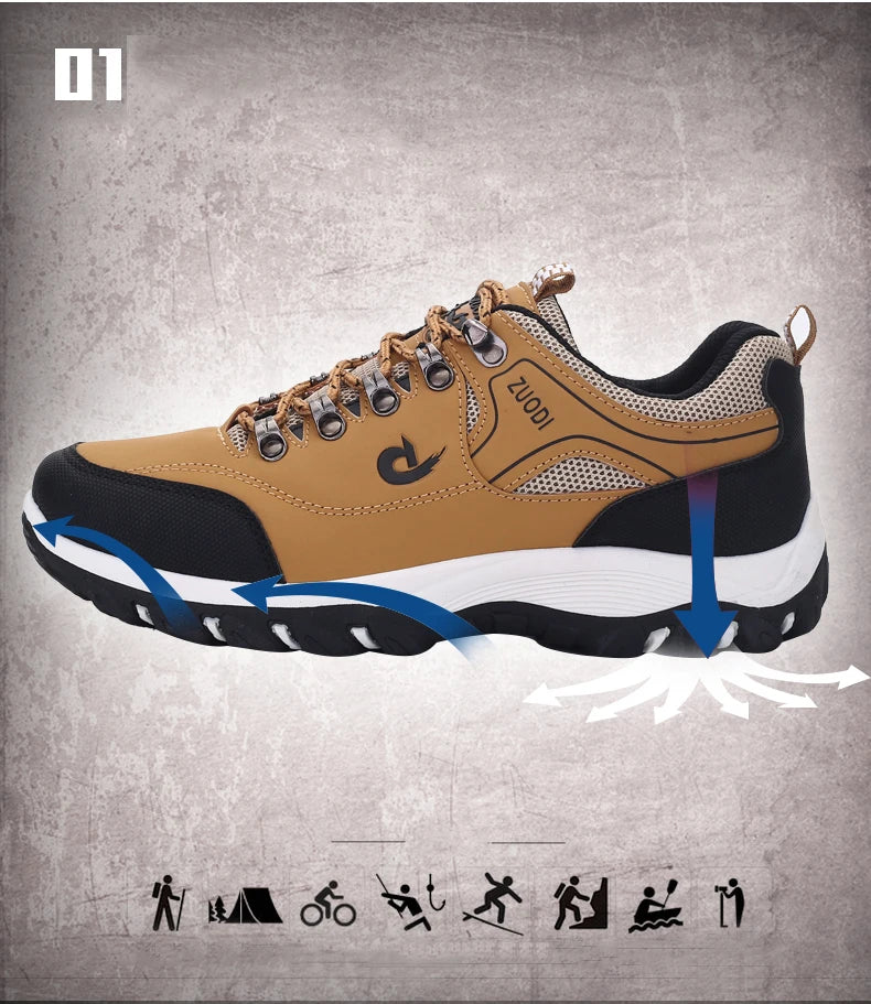 Men’s Waterproof Leather Hiking & Tactical Shoes