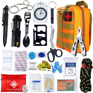 Tactical Car First Aid & Survival Kit